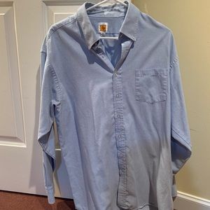 Size L light blue button down